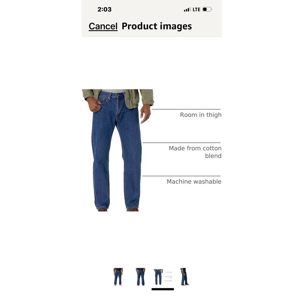 NWT LEVI'S 505 REGULAR FIT STRAIGHT NEW MEN'S JEANS SIZE 42X30 - Picture 2 of 11